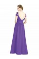 Cheap Off the Shoulder Cap Sleeves Chiffon Bridesmaid Dress with Pleats Canada