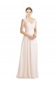Cheap Sweetheart A-Line Chiffon Bridesmaid Dress with Ruched Lace Bodice Canada