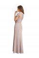 Cheap Capped Sleeves Embroidered with Applique Lace Mermaid Chiffon Bridesmaid Dress Canada