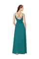 Cheap Simple Chiffon Bridesmaid Dress with High Halter Neckline Canada