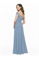 Cheap Chiffon Bridesmaid Dress with Classic Off the Shoulder Neckline Canada