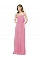 Cheap Spaghetti Strap Chiffon Bridesmaids Dress with Ruffle Overlay Canada
