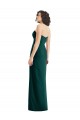 Cheap Twist Front Draped Chiffon Bridesmaid Dress with Slit Canada