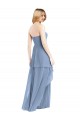 Cheap Strapless Chiffon Bridesmaid Dress with Skirt Overlay Canada