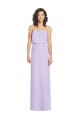Cheap Full Length Lux Chiffon Blouson Bodice Bridesmaid Dress Canada