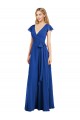 Cheap Flutter Sleeves Faux Wrap Chiffon Bridesmaid Dress Canada