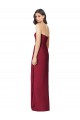 Cheap Side Front Slit Draped Strapless Chiffon Bridesmaid Dress Canada