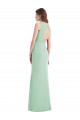 Cheap Sleek Open Back Chiffon V-Neck Bridesmaid Dress Canada
