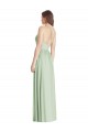 Cheap Criss Cross Strap Backless Maxi Long Chiffon Bridesmaid Dress Canada