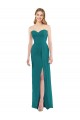 Cheap Sweetheart Neckline Lux Chiffon Bridesmaid Dress with Side Slit Canada