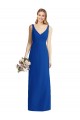 Cheap Sleeveless V-Back Long Trumpet Chiffon Bridesmaid Dress Canada