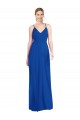Cheap Criss Cross Back A-Line Chiffon Maxi Bridesmaid Dress Canada