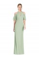 Cheap Ruffle Cold-Shoulder Mermaid Chiffon Maxi Bridesmaid Dress Canada