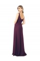 Cheap Long Chiffon Bridesmaid Dress with Front Bow Canada