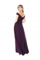 Cheap Classic Off the Shoulder Draped Chiffon Bridesmaid Dress Canada