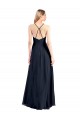 Cheap Plunging V-Neckline Halter Chiffon Wrap Bridesmaid Dress with High Slit Canada