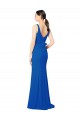 Cheap Low Back Sleeveless Chiffon Bridesmaid Dress with Side Slit Canada