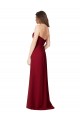 Cheap Draped Sweetheart Long Grecian Inspired Chiffon Bridesmaid Dress Canada
