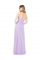 Cheap Draped Sweetheart Chiffon Bridesmaid Dress with High Slit Canada