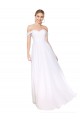 Cheap Off the Shoulder Long Full Length Chiffon Bridesmaid Dress Canada