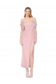 Cheap Mermaid Cold Shoulder Short Knee Length Chiffon Bridesmaid Dress Canada