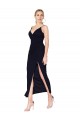 Cheap Short High Neck Spaghetti Straps Chiffon Bridesmaid Dress Canada
