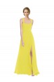 Cheap Wide Strap Sweetheart Maxi Bridesmaid Dress Canada
