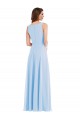 Cheap Deep V-Neck Chiffon Maxi Bridesmaid Dress Canada
