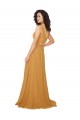 Cheap Boho Chiffon Bridesmaid Dress with Tied Straps Canada