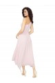 Cheap Midi Length One Shoulder Chiffon Bridesmaid Dress Canada