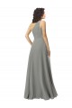 Cheap Embroidered One Shoulder Chiffon Bridesmaid Dress Canada