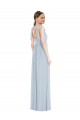 Cheap Tie Shoulder Empire Waist Maxi Bridesmaid Dress Canada