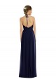 Cheap Tie Neck Lace Halter Pleated Skirt Maxi Bridesmaid Dress Canada