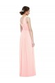 Cheap V-Neck Full Length Chiffon Bridesmaid Dress Canada