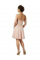 Cheap Lace and Chiffon Bridesmaid Dress with Unique Neckline Canada