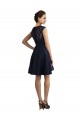 Cheap Short V-Neck Lace Bridesmaid Dress with Illusion Back Canada