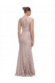 Cheap Sweetheart Neckline Cap Sleeves Lace Bridesmaid Dress with Twist Canada