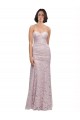 Cheap Floor Length Long Mermaid Lace Bridesmaid Dress with Low Back Canada