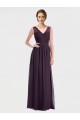 Cheap V-Neck Bridesmaid Dress with Corded Lace Bodice Canada
