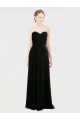 Cheap Long Strapless Lace Bodice Bridesmaid Dress with Sweetheart Neckline and Criss-Cross Pleats Canada