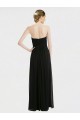 Cheap Long Strapless Lace Bodice Bridesmaid Dress with Sweetheart Neckline and Criss-Cross Pleats Canada