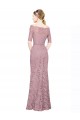 Cheap Short Sleeves Crop Top Mermaid Lace Bridesmaid Dress Canada
