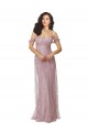 Cheap Sweetheart Chantilly Lace Bridesmaid Dress with Off the Shoulder Sleeves Canada