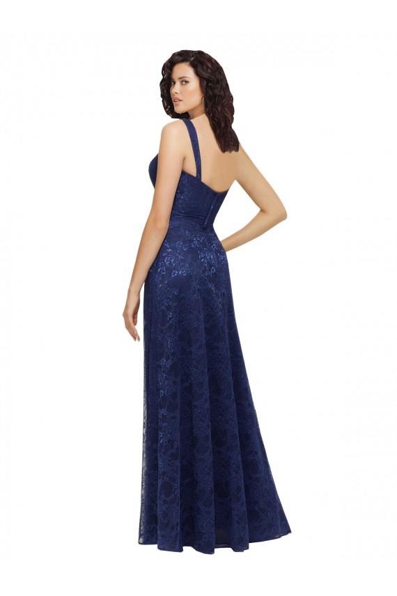 Cheap Chantilly Lace V-Neck Bridesmaid Dress Canada