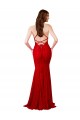 Cheap Low Back V-Neckline Floor Length Lace Bridesmaid Dress Canada
