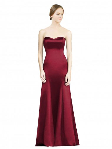 Cheap Sweetheart Neckline Bridemaid Dress with Hips Seamed Detail Canada
