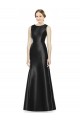 Cheap Full Length Mermaid Long Satin Bridesmaid Dress with Keyhole Back Canada