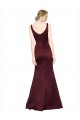 Cheap Figure Shaping Satin Bridesmaid Dress with Structured Pleats Canada