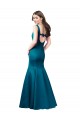 Cheap Long Sleek Satin Bridesmaid Dress with U-Back Canada
