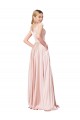 Cheap A-Line Off the Shoulder Sweetheart Luxe Satin Bridesmaid Dress Canada